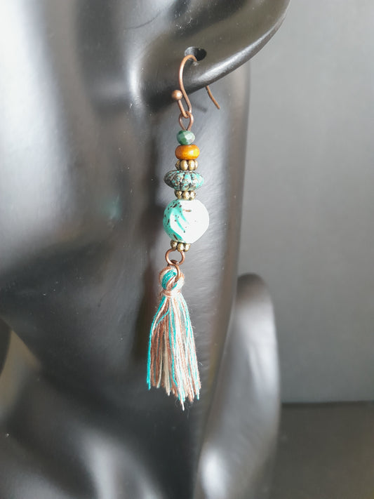 MoUi. Charming Aqua Acrylic Dangle