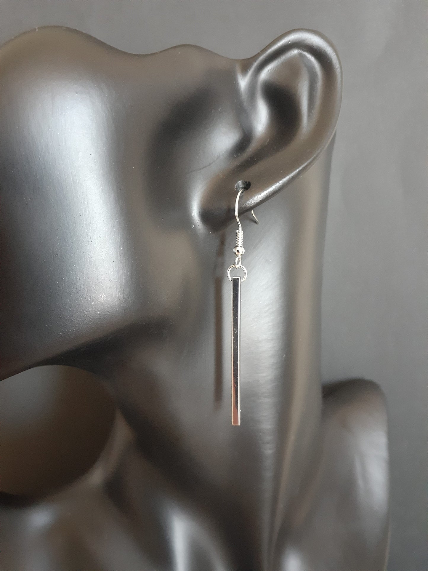 Stunning Single Solid Silver Drop